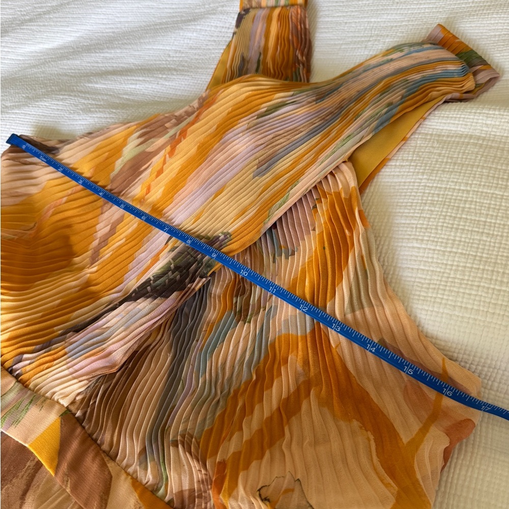 Ted Baker Ansa Cross Pleated Midi Dress 5 US 12 #D7842 - Picture 7 of 9